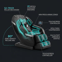 Massage Chair Full Body, 4D Zero Gravity Massage Chairs, 20 Auto Modes, 11 Massage Technique, 40 Airbags Shiatsu Massage, APP Control with Hifi Bluetooth Speaker Black — How It Works
