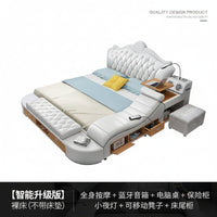 Headboard Storage Double Bed Queen Drawers King Size Smart Bed Luxury Princess Modern Letto Matrimoniale Bedroom Furniture