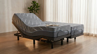 Split King Adjustable Bed Frame and 14" Memory Foam Mattress in Box, Independent Head and Foot Incline Electric Bed with Massage, Voice Control, 0 Gravity/Anti-Snore, USB Ports, Adjustable Legs — Lifestyle