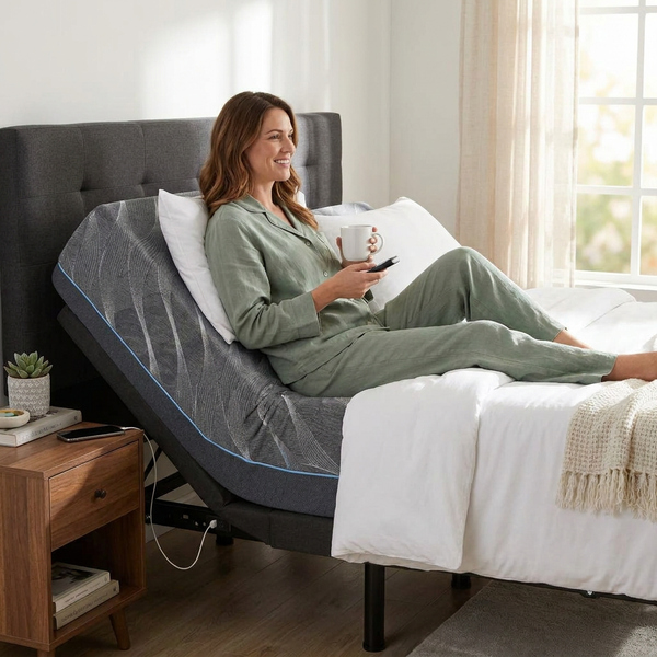 Split King Adjustable Bed Frame Engineered for Custom Comfort, 14 Memory Foam Mattress, Zero Gravity, Voice Control