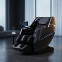 Massage Chair Full Body, 4D Zero Gravity Massage Chairs, 20 Auto Modes, 11 Massage Technique, 40 Airbags Shiatsu Massage, APP Control with Hifi Bluetooth Speaker Black — Studio Shot
