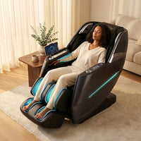 Massage Chair Full Body, 4D Zero Gravity Massage Chairs, 20 Auto Modes, 11 Massage Technique, 40 Airbags Shiatsu Massage, APP Control with Hifi Bluetooth Speaker Black — Lifestyle