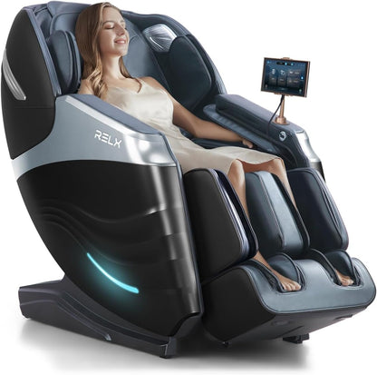 Massage Chair Full Body with Body Scan, Zero Gravity, Sl-Track, Black | 20 Modes Shiatsu Massage Chair Built-In Heat System, Airbag Massage with Deep Yoga Stretch, Calfrest Extension and AI Control